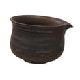 thumbnail image 4 of Siruishop Ceramic Matcha Bowl Gift Porcelain Tea Bowl for Kitchen Tea Room Living Room Retro Design Black, 4 of 8