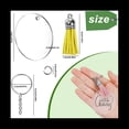 thumbnail image 3 of Juego de Llaveros de AcríLico Transparente, Colgantes en Blanco de AcríLico Transparente con Borlas Anillos de Salto de, 3 of 6
