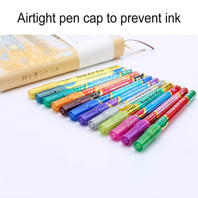 TureClos Pack of 12 Marker Grease Pencil Glass Clothing Metal Ceramic Tile  Roll Wax Colored Crayon Pen Crafts for Kids Children 