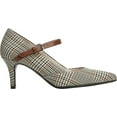 thumbnail image 3 of LifeStride Women's Sandrine Pump 8 Toffee Beige Plaid, 3 of 7
