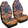 thumbnail image 3 of Xoenoiee Colorful Turtle American Traditional Pattern 2 PCS Car Seat Covers Front Auto Seat Cover, Car Bucket Seats Protector Covers Universal fit for SUV Sedan Van, 3 of 6