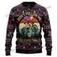 thumbnail image 3 of Suéter navideño feo con estampado 3D de Satan Claus Merry Christmas Hail Satanic, suéter de punto cálido informal unisex para invierno MY11, 3 of 5
