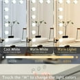 thumbnail image 3 of Cmhollywood Vanity Mirror Lamp 3 Color Light 14 Dimmable Led Bulbs (only Lamp, Not Include Mirror), 3 of 4