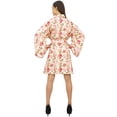 thumbnail image 4 of Bimba Robe Kimono Blanche à Impression Numérique pour Femmes, Ceinture de Mariée en Rayonne-18, 4 of 6