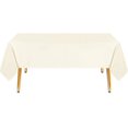 thumbnail image 4 of LAICAIW 210GSM Rectangle Table Cloth-Heavy Duty Water Proof Microfiber Tablecloth, Decorative Fabric Table Cover for Outdoor and Indoor Use (Ivory,60 x 102 Inch), 4 of 7