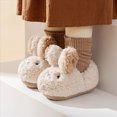 thumbnail image 5 of Cdudpw Kids House Slippers Boys Girls Comfort Cartoon Bunny Pattern Slip On Indoor Outdoor Casual Slippers(W210-White), 5 of 5