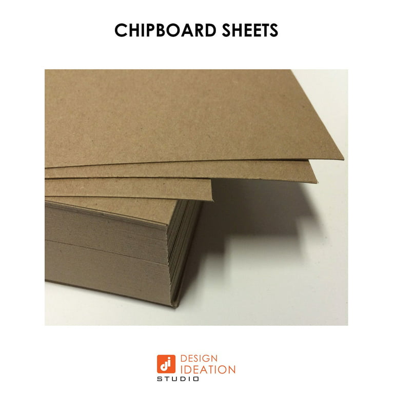 30 Sheets 8.5 x 11 Chipboard Sheets 70 Point Chip Board for Crafts Kraft  Board Scrapbooking Chipboard for Papercrafts Book Binding Home Decor, Brown