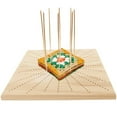 thumbnail image 3 of 12 Inch Wooden Crochet Blocking Board Reusable Handcrafted Knitting Blocking Boards Set with 10 Golden Aluminium Pins for Knitting Crochet Needlework Granny Squares, 3 of 6
