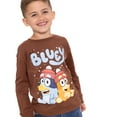 thumbnail image 2 of Bluey Toddler Boys Holiday Long Sleeve T-Shirt, Sizes 12M-5T, 2 of 7