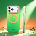 thumbnail image 2 of Magnetic For iPhone 17 Pro Max Phone Case,Compatible with Wireless Charging,Vibrant Two-color Contrasting Design,Anti-Scratch Shockproof Anti-fall Drop protection,Thin Fit Phone Case,B, 2 of 7
