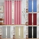 thumbnail image 1 of Cortinas opacas (1 unidad) paneles de cortina con aislamiento térmico tela que bloquea la luz y protege del sol con ojales en la parte superior para sala de estar o dormitorio, 1 of 8