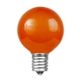 thumbnail image 2 of Novelty Lights Amber/Orange G50 Globe Hanging Outdoor String Light Replacement Bulbs E17 Intermediate Base 7 Watt, 2 of 7