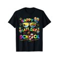 thumbnail image 1 of Happy Last Day of School Shirt Teachers End of Year Students T-Shirt Dad Gift Soft And Comfortable Round Neck Short Sleeve - 220g, Casual Sporty Tee, Summer Gifts, 1 of 6