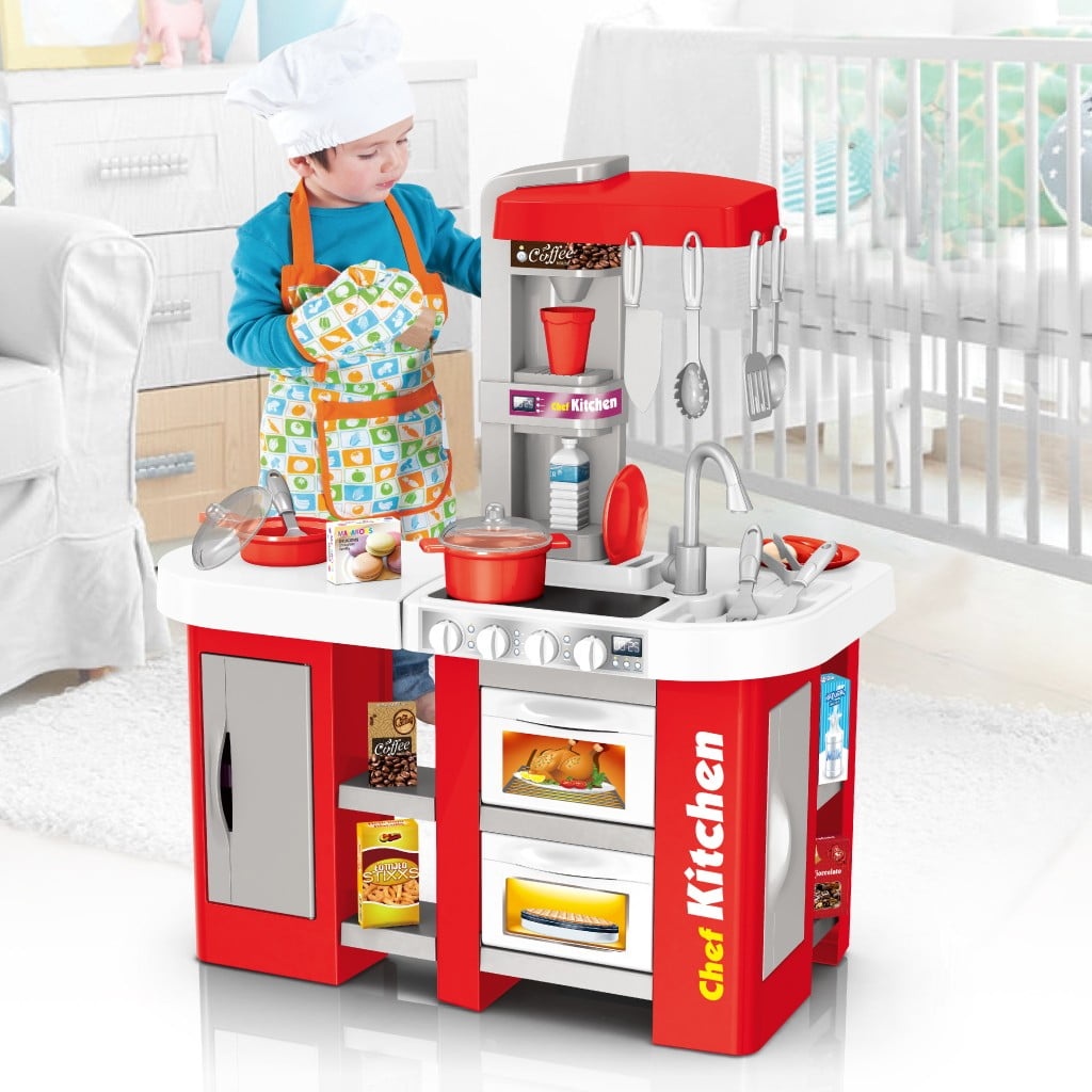 Details about   Kitchen Playset Toy For Girls Boys Pretend Play Toys Cooking Set Toddler Kids 