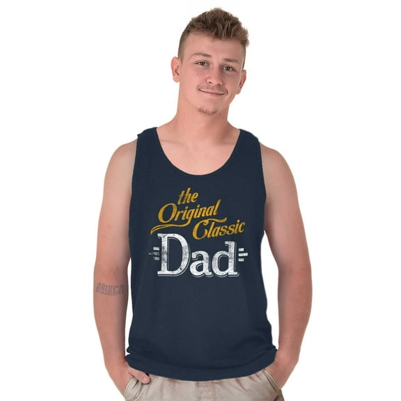 Fathers Day The Original Classic Dad Tank Top Sleeveless Tee Men Brisco Brands X