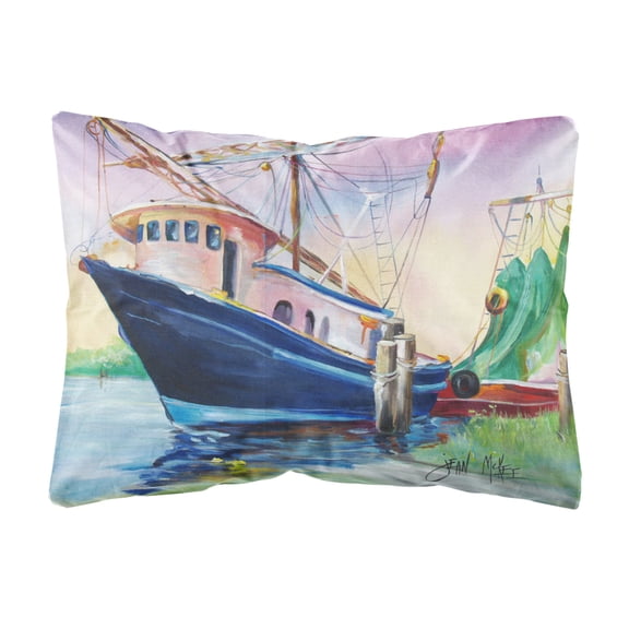Shrimper Southern Star Canvas Fabric Decorative Pillow