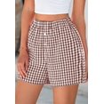 thumbnail image 4 of SMZ Womens Boxer Shorts 2025 Summer Casual Lounge Sleep Gingham Pajama Y2K Plaid Short Pants with Pockets, 4 of 6