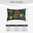 thumbnail image 4 of Xecao Tropical Tribe Mask for Decorative Throw Pillow Case for Couch,Sofa or Bed Set,Pillow Cover for Sofa Home Decor Ideal Gift(Pillow core not included)-14"x20", 4 of 6