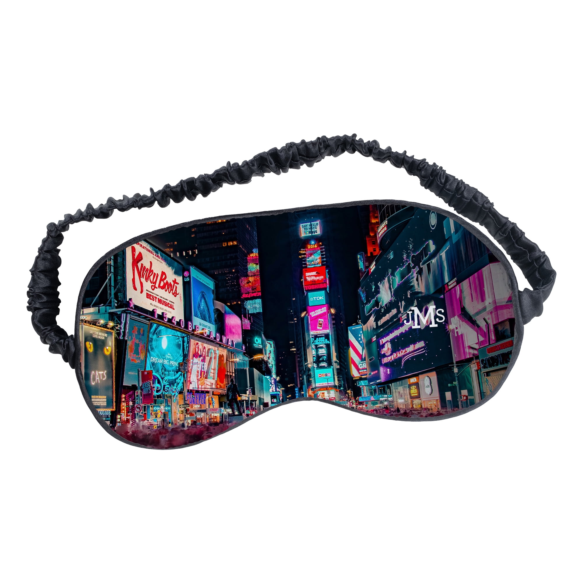 Travel Eye Mask - 10.5x7.5, With Carrying Pouch, Walmart Custom, Polyester, Unisex, Adult, Teen, Tween, Unisex
