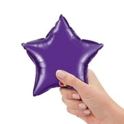 9 inch Star - Quartz Purple (Air-Fill Only) Foil Mylar Balloon - Party Supplies Decorations