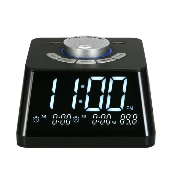 Smart Alarm Clocks For Bedrooms Night Light Digital Alarm Clock With FM