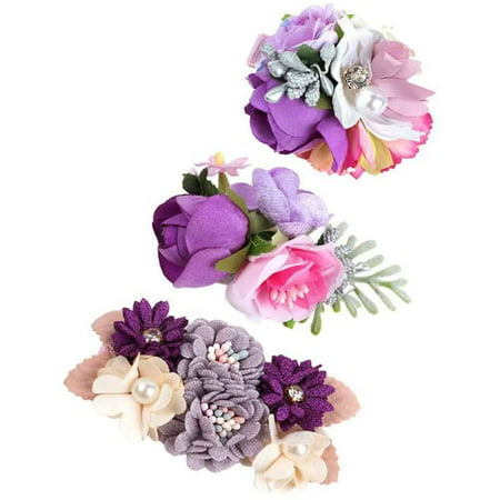 MAFNIO Artificial Flower Hair Clip Barrettes: 3pcs Fabric Floral Hair Pins  Hair Bow Headwear for Easter Costume Hair Accessories | Walmart Canada