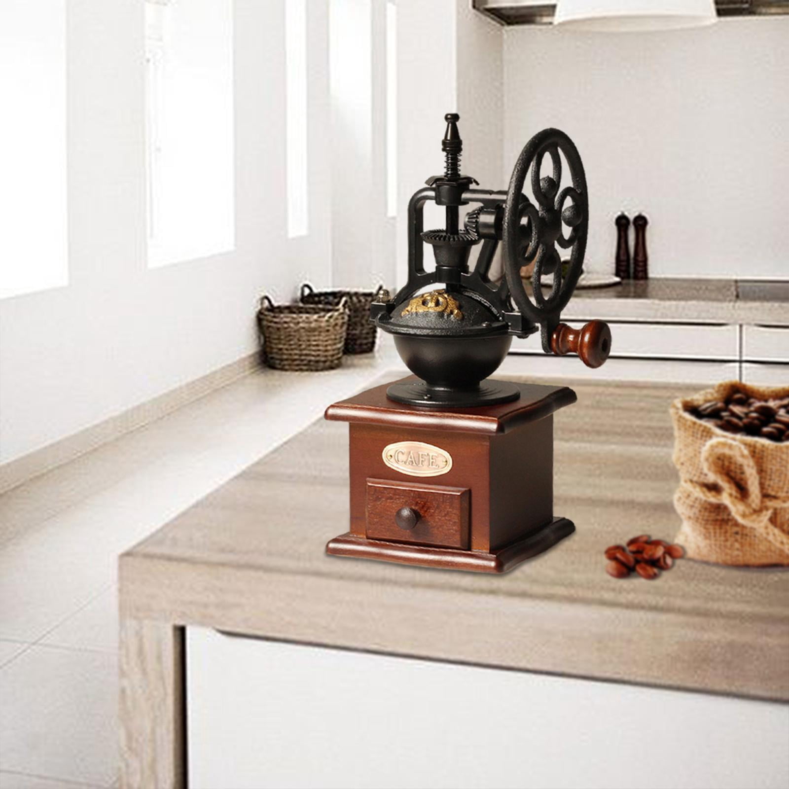 Manual Coffee Grinder Windmill Wheel Grain Mill for Home Decor