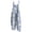 02#Blue, variant on Spring Summer Plus Size Boho Overalls for Women 2026 Hippie Cloth Floral Printed Jumpsuits Spaghetti Strap Rompers White M