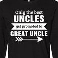 thumbnail image 4 of Inktastic Only the Best Uncles Get Promoted to Great Uncle Long Sleeve T-Shirt, 4 of 5