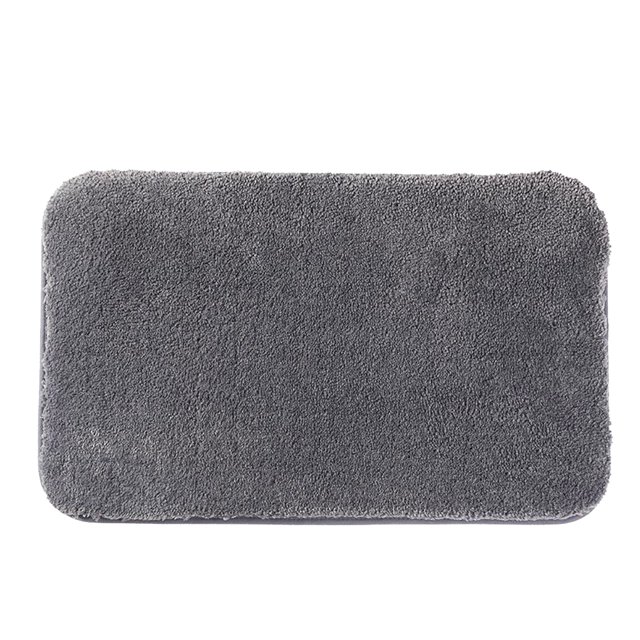 Billuyoard Alfombrilla de baño antideslizante, gruesa, de felpa, alfombra para puerta de baño, alfombrilla absorbente de agua para pies Decoración del hogar Gris oscuro 40x60cm Billuyoard HA004116-05