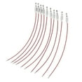 thumbnail image 4 of 10 Uds. De bucles de Cable para etiquetas de equipaje, correas de alambre de Metal de acero inoxidable de 15cm rojo Zulema Llaveros Alambre, 4 of 8