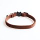 thumbnail image 1 of Zhuge Collar para gatos con hebilla ajustable, de seguridad, suave, para perros pequeños o gatos, color marrón aterciopelado, 1 of 4