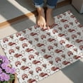 thumbnail image 4 of Red Christmas Car and Flower Pattern Door Rugs,Washable Non Slip Door Mats Indoor,Decorative Door Mats,Entry Mat Indoor for Entrance,Bedroom,Kitchen,Bathroom,20"x32", 4 of 6