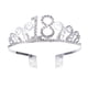 thumbnail image 1 of Tiara de cristal con diamantes de imitación para cumpleaños, corona de reina, diadema para graduación, peines para el cabello, broche para recuerdo de fiesta de cumpleaños número 18 de niña, 1 of 7
