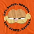 thumbnail image 2 of Garfield Movie Eat Sleep Repeat Unisex Youth T Shirt, Orange, Medium, 2 of 5