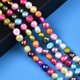 thumbnail image 5 of 2 hebras de perlas de colores, hebras ovaladas de perlas naturales de agua dulce para hacer joyas, collares y decorar bodas y fiestas., 5 of 6