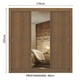 thumbnail image 3 of Ropero Closet Madesa Lyon 3 Puertas 1 Espejos, 3 of 5