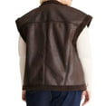 thumbnail image 4 of Women's Plus Size Brown Vest, 4 of 5