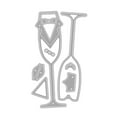 thumbnail image 1 of TQEHS YXRRVING Plantilla para álbum de recortes de metal con forma de copa de vino para boda, novio, novia, papel para repujado, manualidades, tarjetas, troqueles F2Y2, 1 of 1