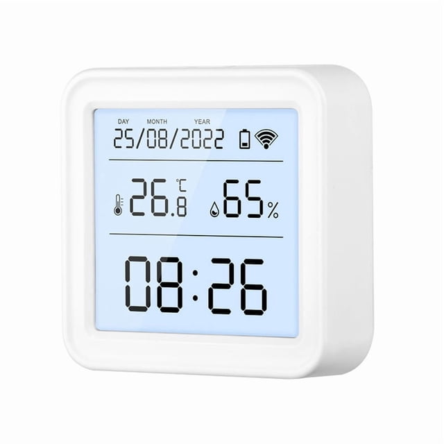 Tuya Zigbee Temperature Humidity Sensor Hygrometer Thermometer Detector Smart Life Remote Control Support