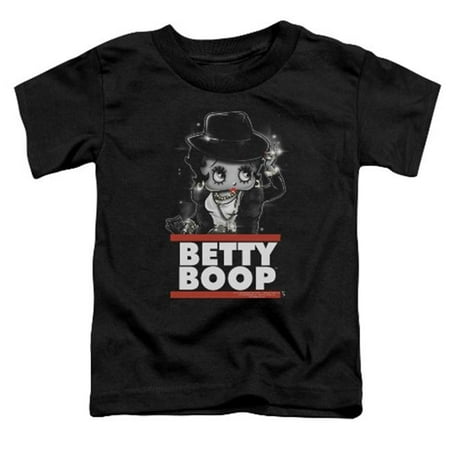 

Trevco Boop-Bling Bling Boop - Short Sleeve Toddler Tee - Black- Medium 3T