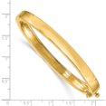 thumbnail image 2 of 14k Yellow Gold 6.3mm Hinged Bangle Bracelet, 2 of 6