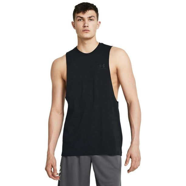 Camiseta Under Armour UA Sportstyle con Corte en el Pecho Izquierdo Negra