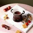 thumbnail image 5 of Chocolate Fondue Mug Set – Heat-Resistant Ceramic Fondue Cups with Forks, Reusable Chocolate Melting Cup & Fondue Set for Cheese, Chocolate & Desserts, Perfect for Date Night & Parties (Red), 5 of 7