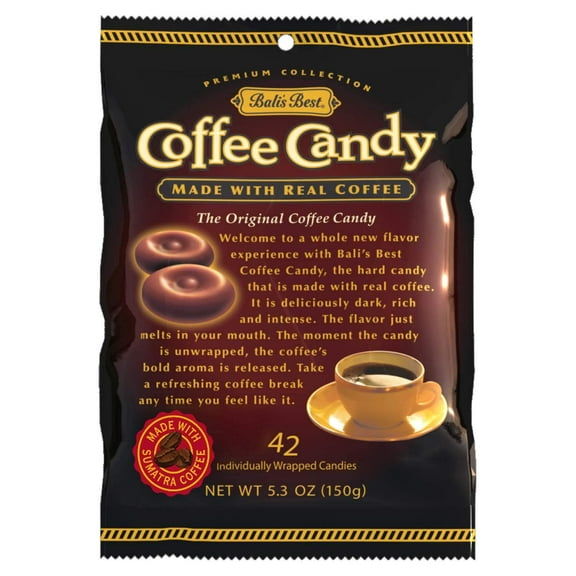 Bali's Best Coffee Candy - Indulge in the Rich Flavor of Bali's Finest Coffee, 5.3 Ounce (Pack Of 12)