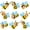 Yellow Bee, variant on 54Pcs Bee Cutouts for Bulletin Boards Decorations, DIY Bee Classroom Cut Outs with 120 Adhesive Dots for Back to School Classroom Decor Student Photo Craft Teacher Supplies