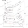 thumbnail image 5 of Lightweight New Practical Durable Guitar Pickguard 3 Ply For ST SQ Multicolor Replacement 11 Holes Accessories, 5 of 5