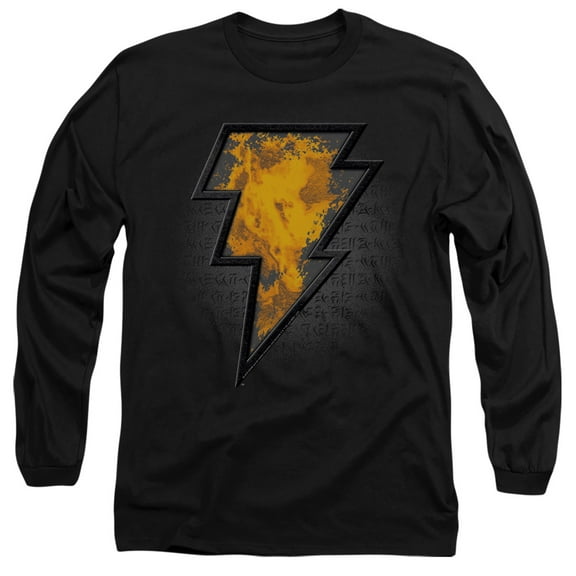 Black Adam, Beveled Emblem Unisex Adult Long-Sleeve T Shirt