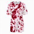 thumbnail image 5 of Kaprioy Baby Clothes for Girls Girls Outfit Sets Short Sleeve Tie-Dye T Shirt Shirts and Pockets Shorts Size 4T-14T, 5 of 6