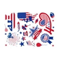 thumbnail image 2 of 4th of July Decorations Window Clings,Firework Watercolor Double-Sided Sticker,250th Anniversary Independence Day Memorial Day Home Office Party Decor, 2 of 6